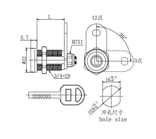 Safe Key Code Combination Europa Wardrobe Locks