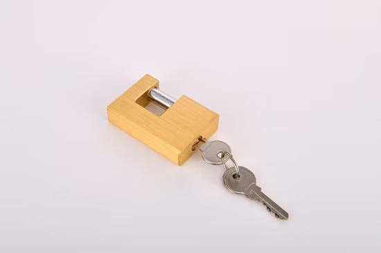 70mm High Quality Security Economic Handle Rectangular Brass Padlock